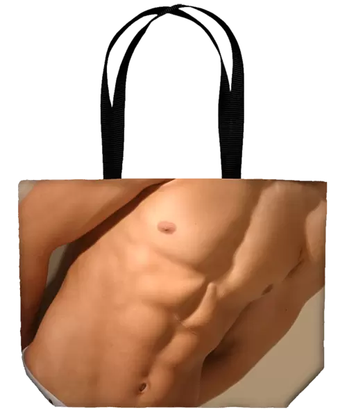 Male torso indoors