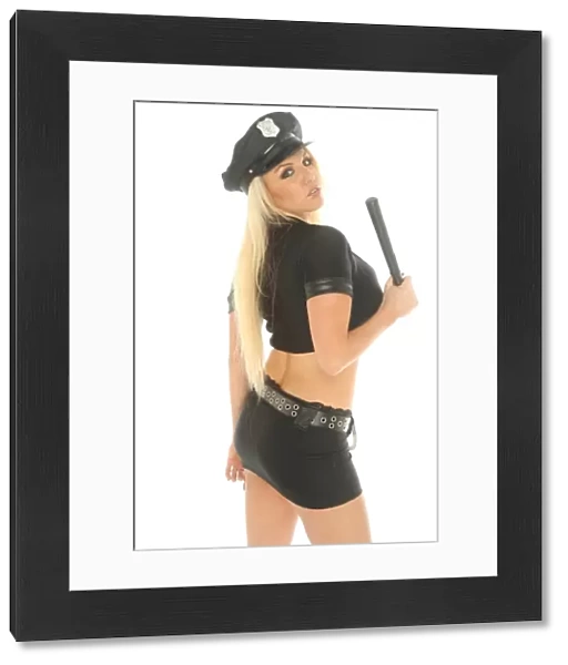 Danni Harwood girl in a sexy police uniform