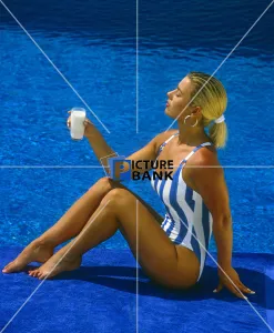 Hair Gallery: holiday costume swimming hoops ponytail sunny