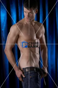 Man pin-up indoors