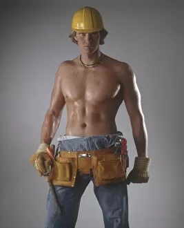 Builder Gallery: Man pin-up indoors