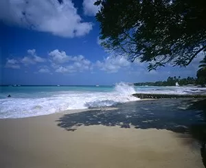 Beach Gallery: Rough Sea, St James, West Coast, Barbados
